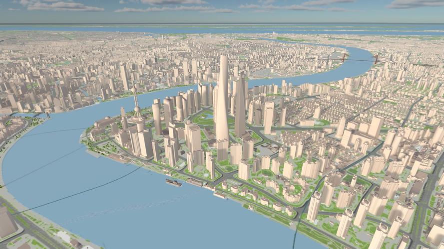 上海三维电子地图（上海3d地图实景地图）