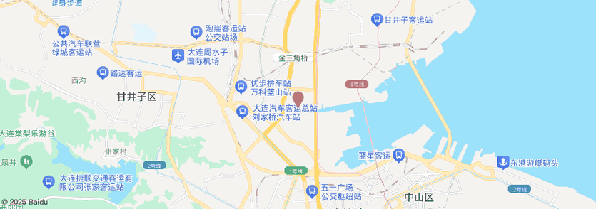 大连甘井子区地图（大连甘井子区卫星地图）