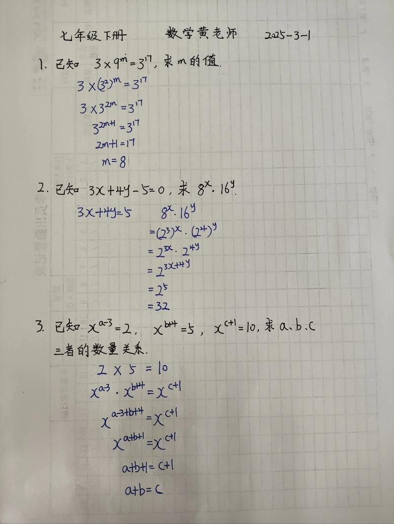 七下数学补充习题答案（七下数学补充题答案2019）