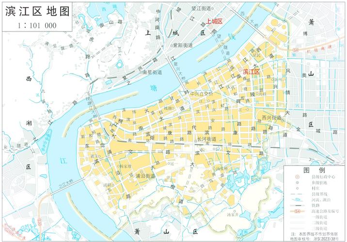 杭州市滨江区地图（杭州滨江区区域图）
