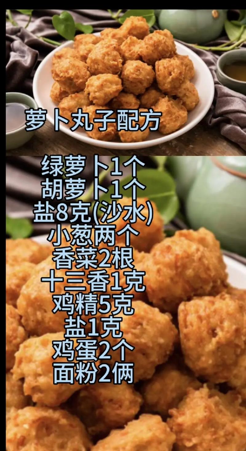 萝卜丸子的家常做法(家常炸萝卜丸子的做法)