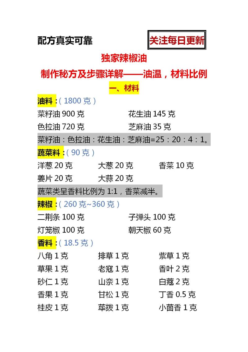 辣椒油的做法（家庭版辣椒油的做法）