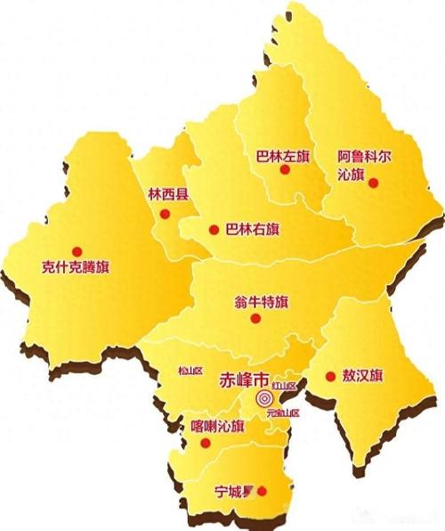 赤峰市地图(赤峰市地图位置)