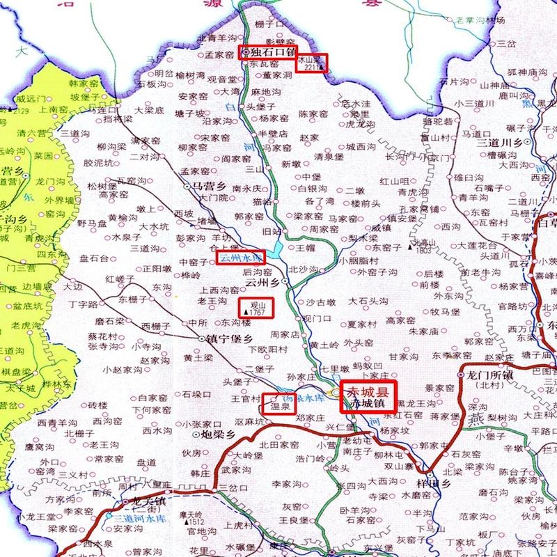 赤城县地图（赤城县地图各乡镇地图）